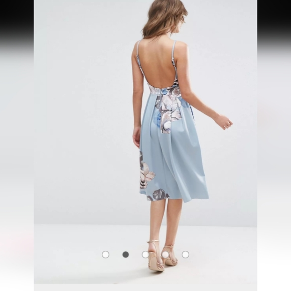 Asos Tall floral midi dress, size 4 - Picture 3 of 7